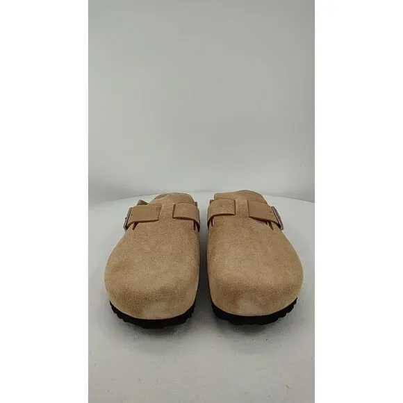 Quince Water Repellent Suede Clog Mule Dune Shoes 10 - Picture 2 of 3